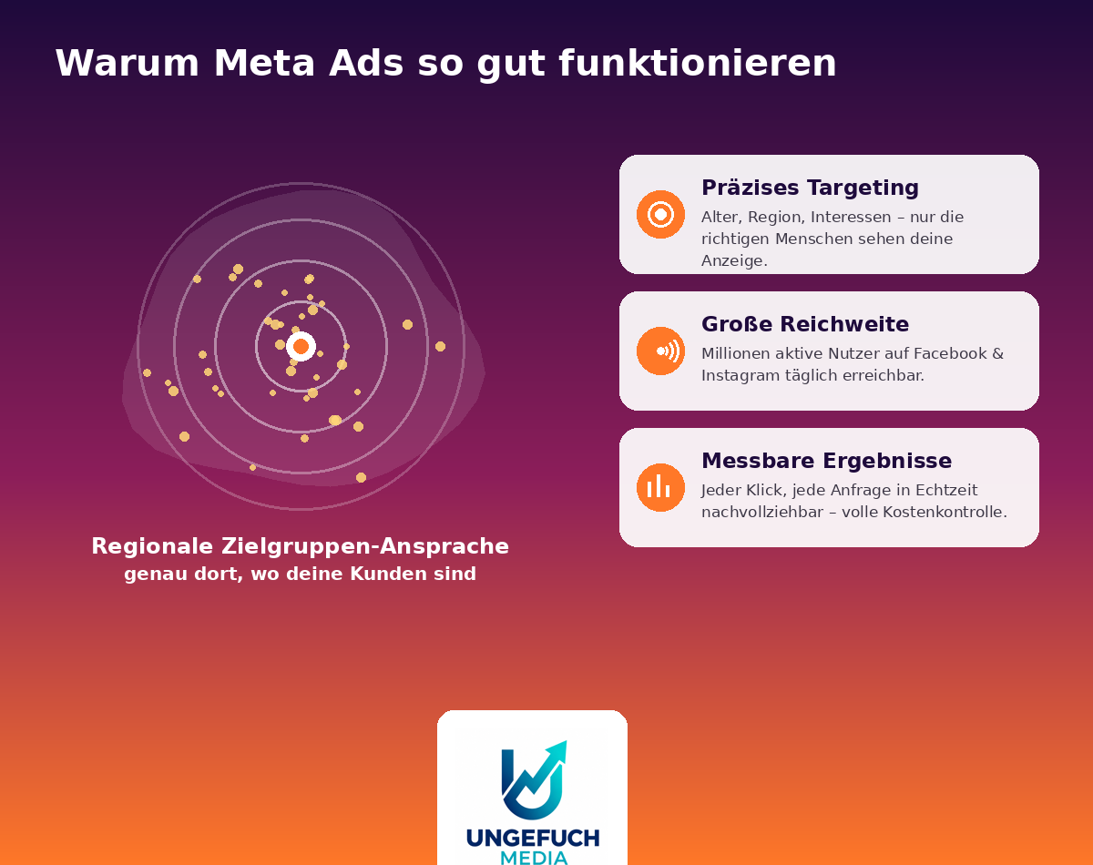 Warum Meta Ads funktionieren: regionales Targeting und Ergebnisse von Ungefuch Media